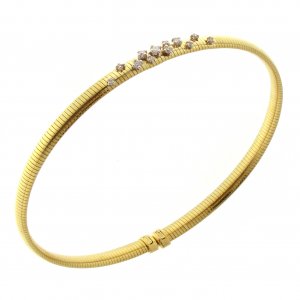 Bicolor gold and diamond Chimento bracelet 1B02083B12180