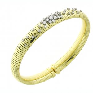 Bicolor gold and diamond Chimento bracelet 1B02086B12180