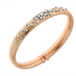 Bicolor gold and diamond Chimento bracelet 1B02086B17180