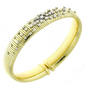 Bicolor gold and diamond Chimento bracelet 1B02087B12180