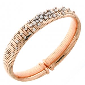 Bicolor gold and diamond Chimento bracelet 1B02087B17180