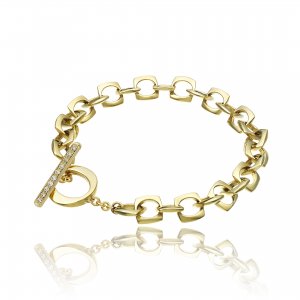 Gold and diamond lace bracelet 1B05291BB1190