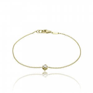 Gold and diamond lace bracelet 1B09002BB1180