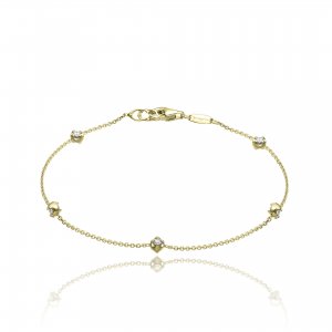 Gold and diamond lace bracelet 1B09005BB1180