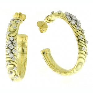 Orecchini Chimento oro bicolore e diamanti 1O02086B12000