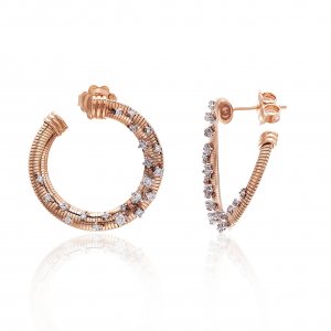 Two-tone gold Chimento earrings and diamonds 1O02095B17000