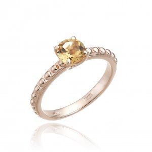 Anello Chimento oro e citrino 1A01616W26140