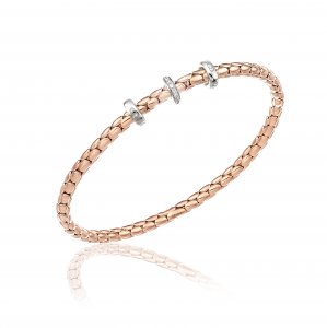 Bicolor gold and diamond Chimento bracelet 1B00955B1T180