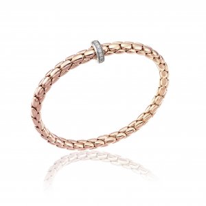 Bracciale Chimento oro bicolore e diamanti 1B00957B1T180