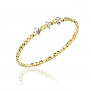 Bicolor gold and diamond Chimento bracelet 1B00955B12180