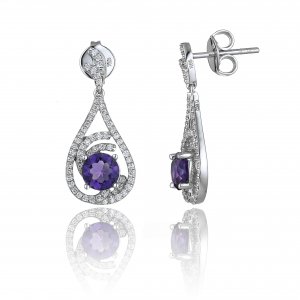 1O10013B15000 White Gold and Diamond Chimento Earrings