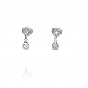 Gold and diamond lace earrings 1OZB030BB5000