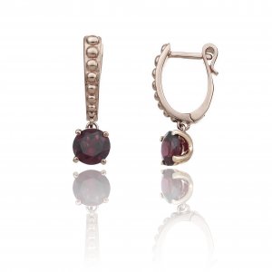 Gold Rhodolite Grind Earrings 1O01616W6600P