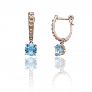 Gold and Topaz Chimento Earrings 1O01616W3600P