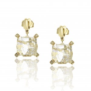 Chimento Yellow Gold and Diamond Earrings 1O01017B82000