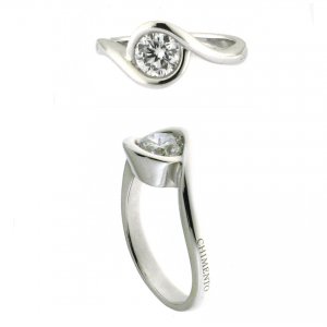 Anello Chimento oro bianco e diamanti 1AED0102G5140