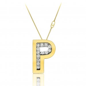 Chimento two-tone gold and diamond chain pendant 1G6452PB12450