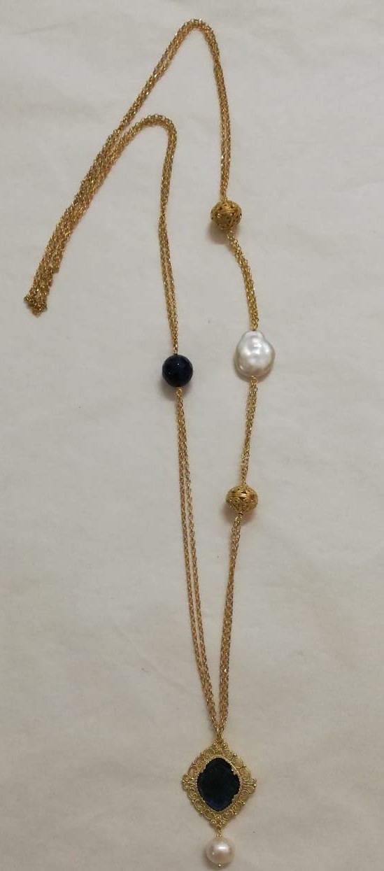 Sicily Line Pendant Necklace