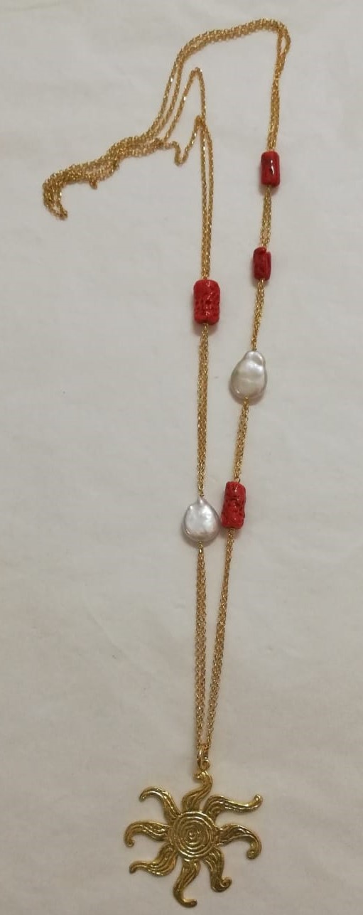 Sicily Line Pendant Necklace