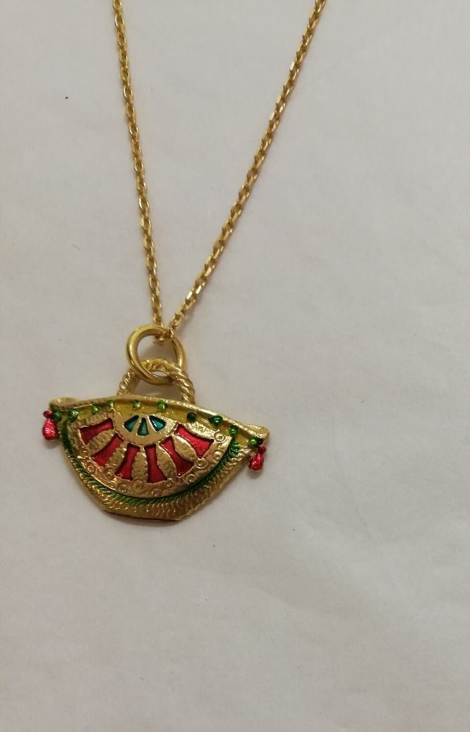 Necklace with pendant Sicily Line