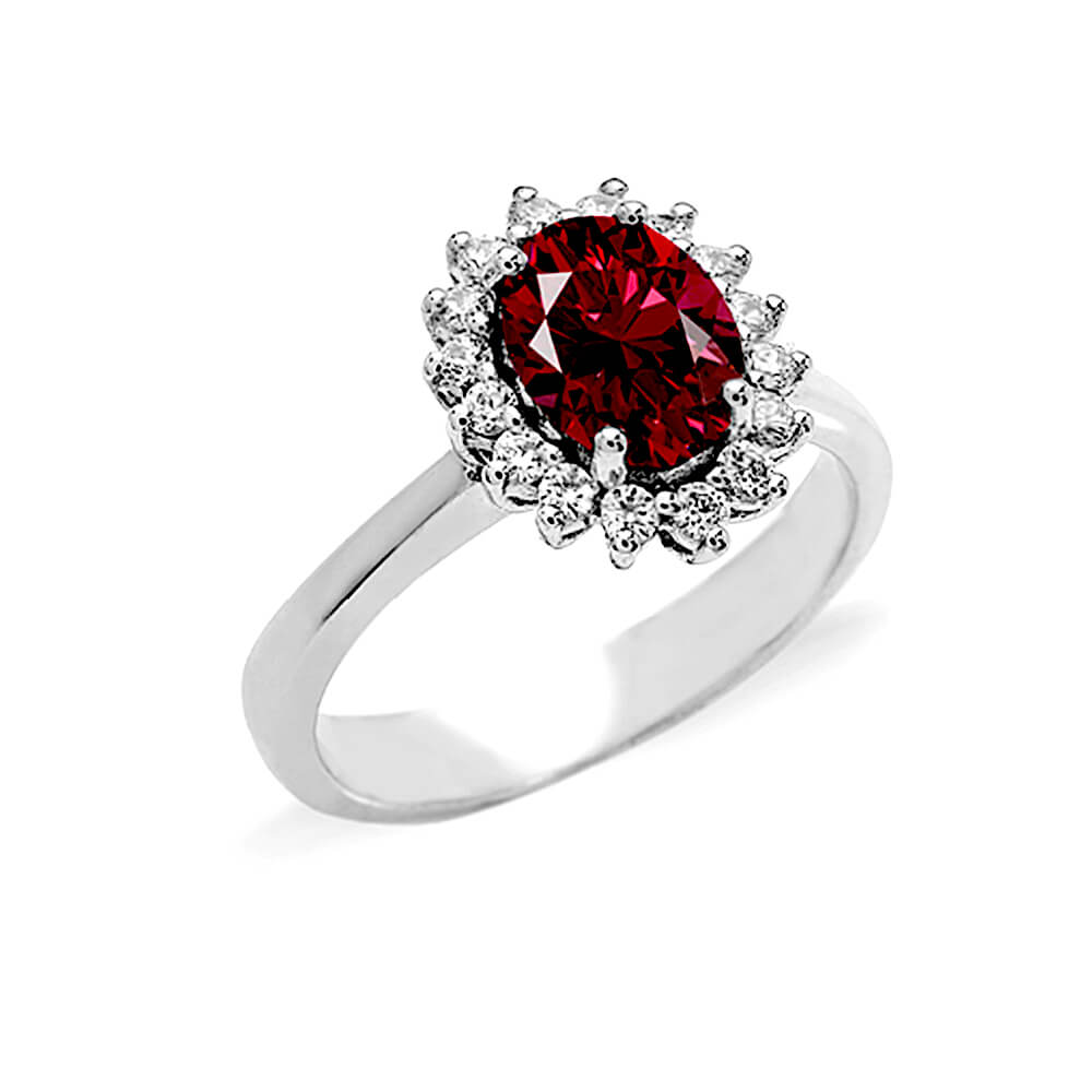 RUBY RING AND GOLD DIAMONDS 750% ART. AN1147