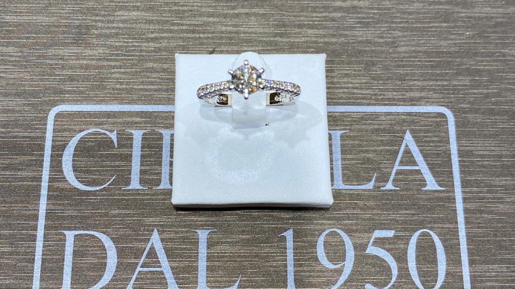 White Gold Solitaire Ring