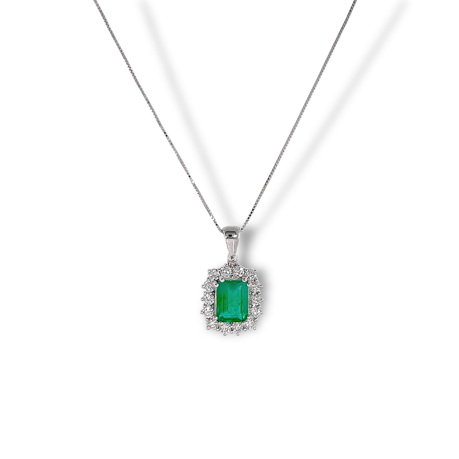 Pendente  con smeraldo e diamanti BELLE EPOQUE Art. CD1114