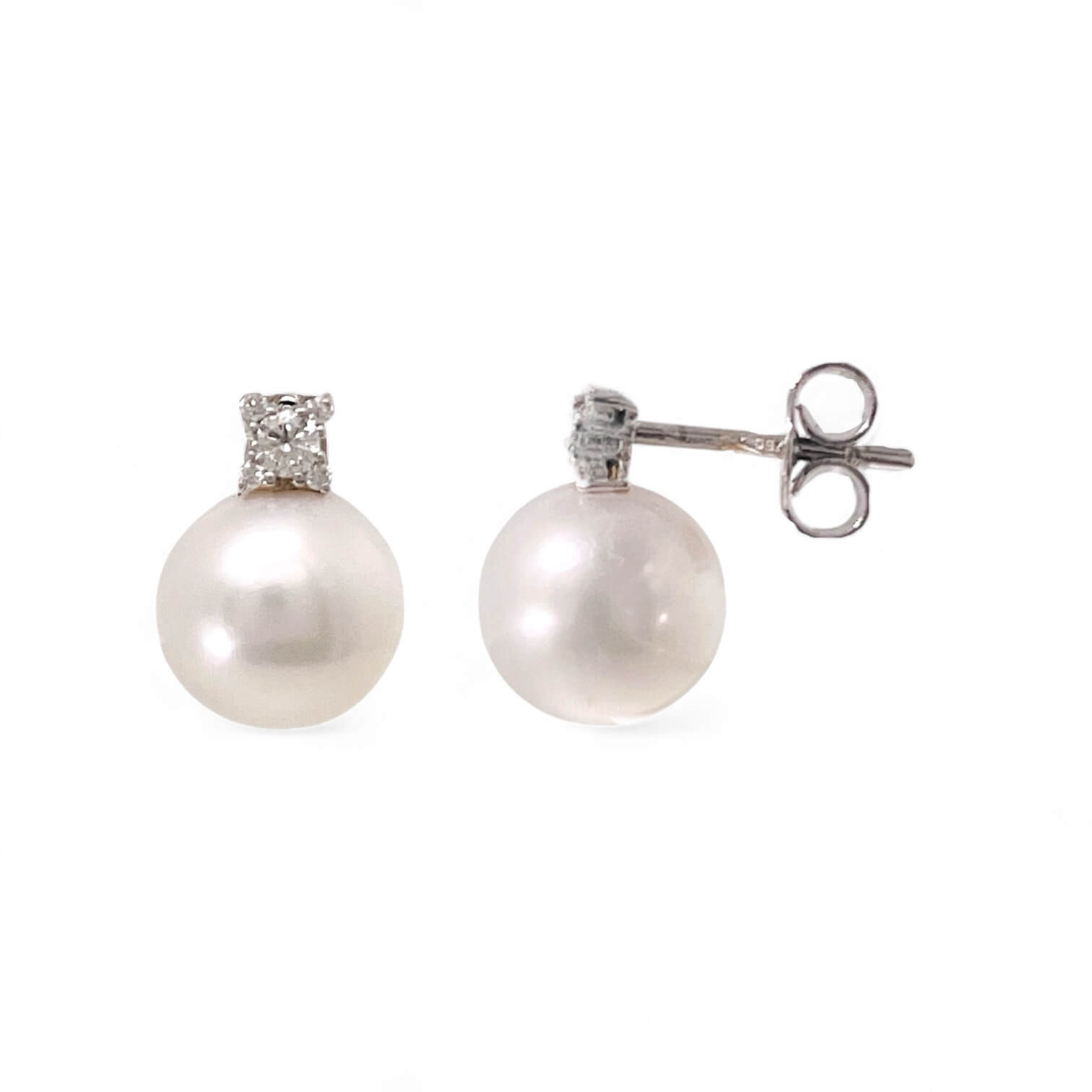 Pearl and diamond earrings art.ORP248