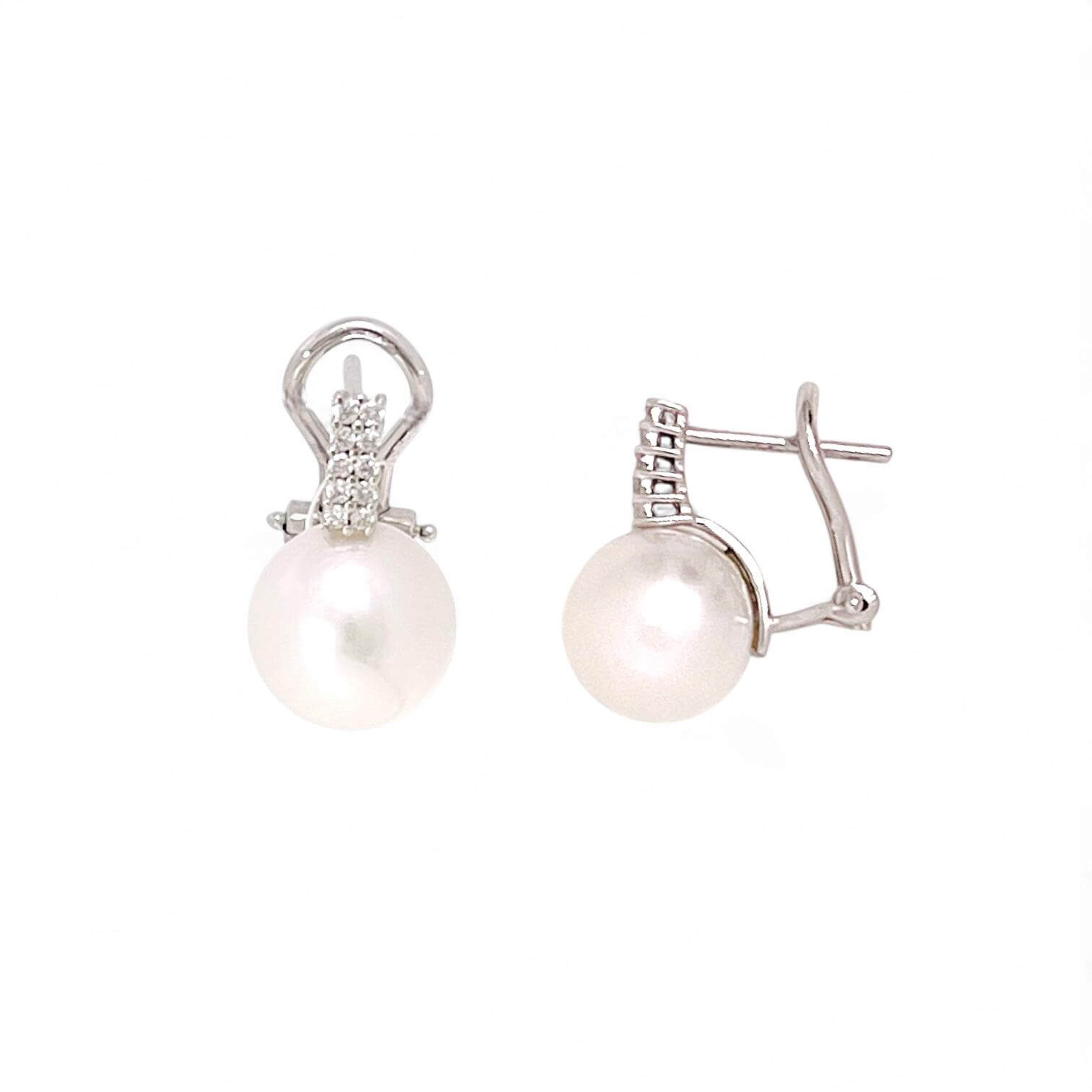 Pearl and diamond earrings art.ORP246