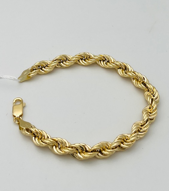 750% yellow gold torchon bracelet art. BRTOR1