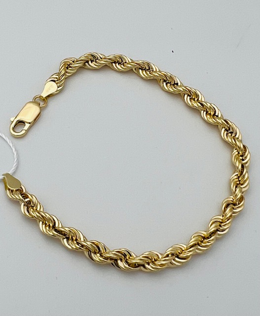 750% yellow gold torchon bracelet art. BRTOR4