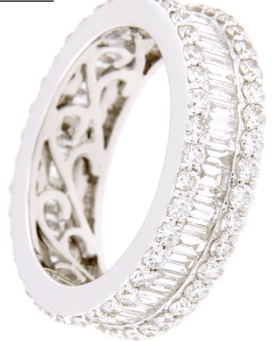 Veretta Ring with Baguette Diamonds Art3910RW