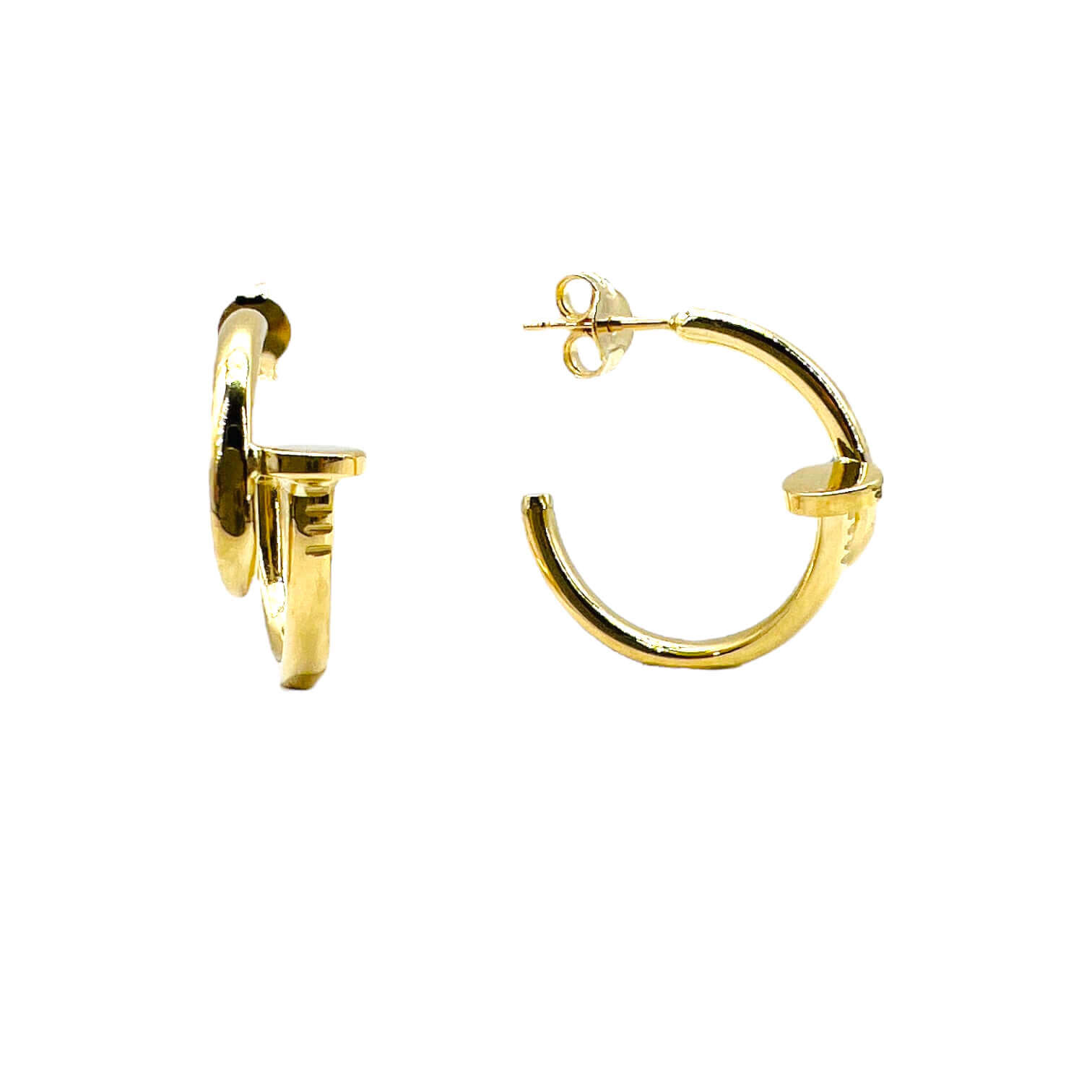 Earrings nail in yellow gold Art. ORCHIG1