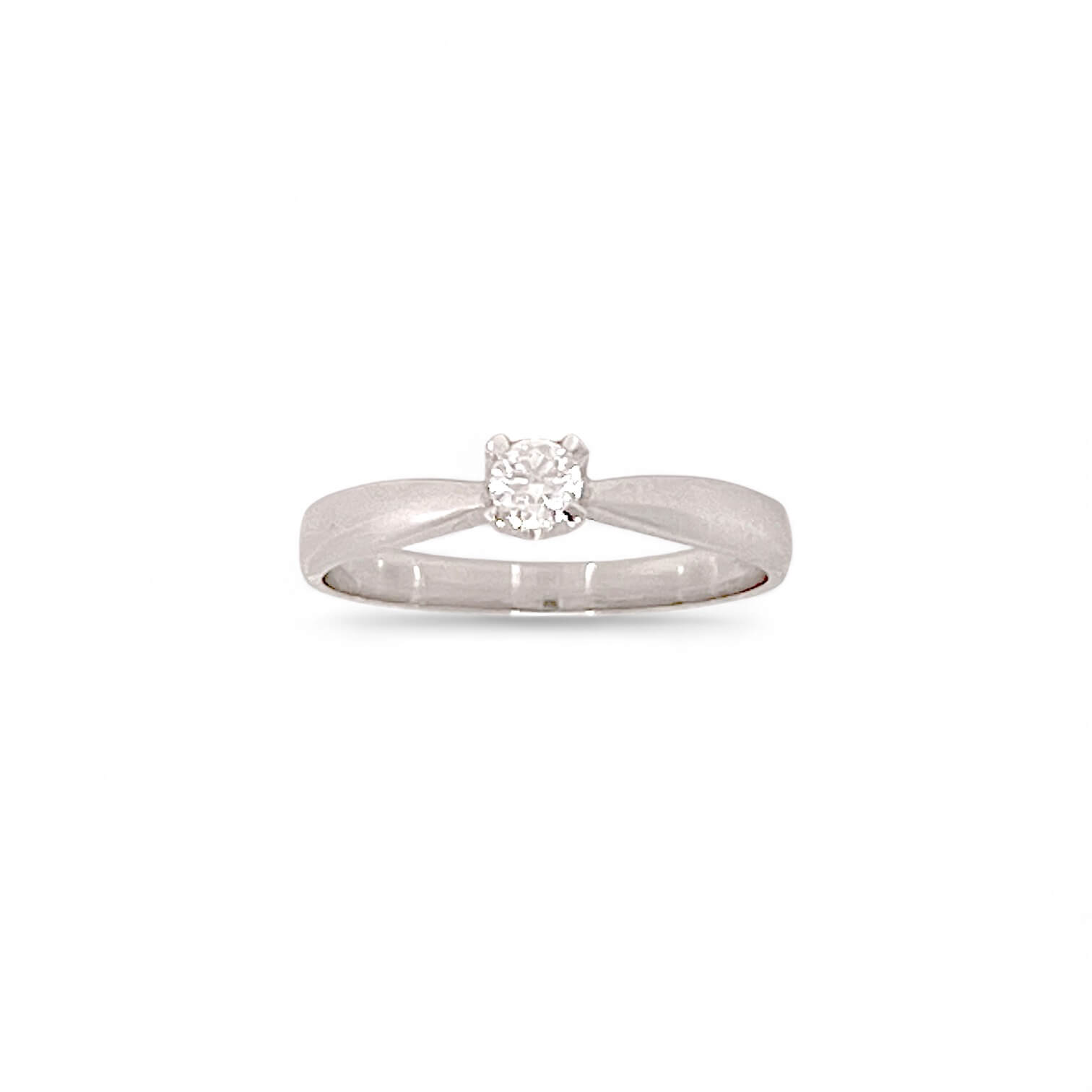 ROMANTIC White Gold 750% Diamond Solitaire Ring Art.AN2649-5