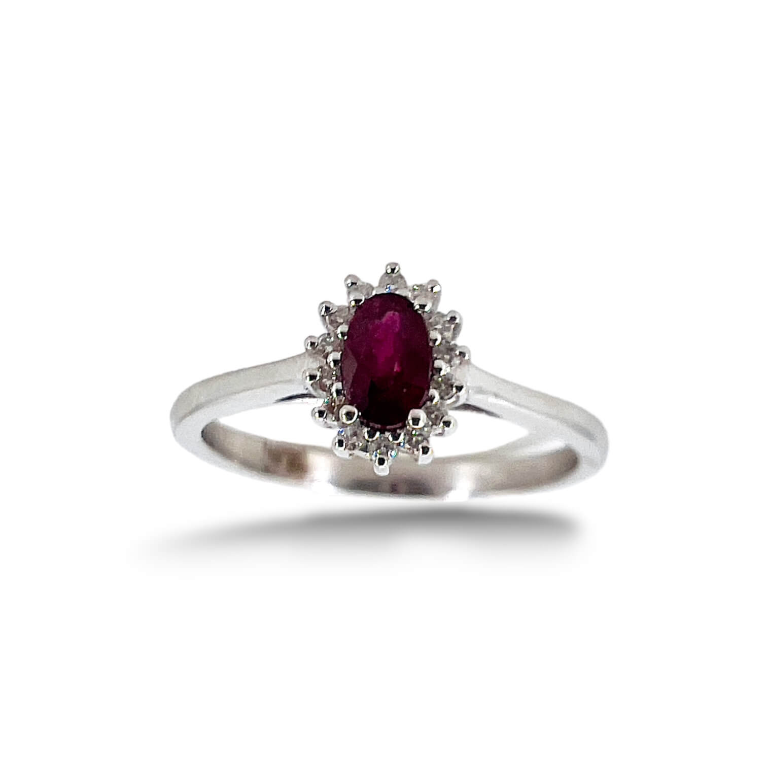 Ruby ring diamonds and gold BON TON art. 7699/AR