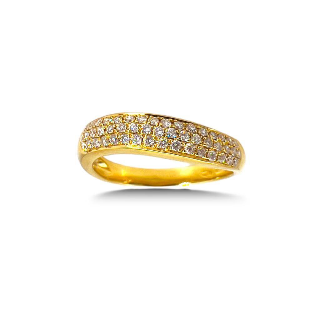 Anello oro giallo  e diamanti Art. R11651A-19