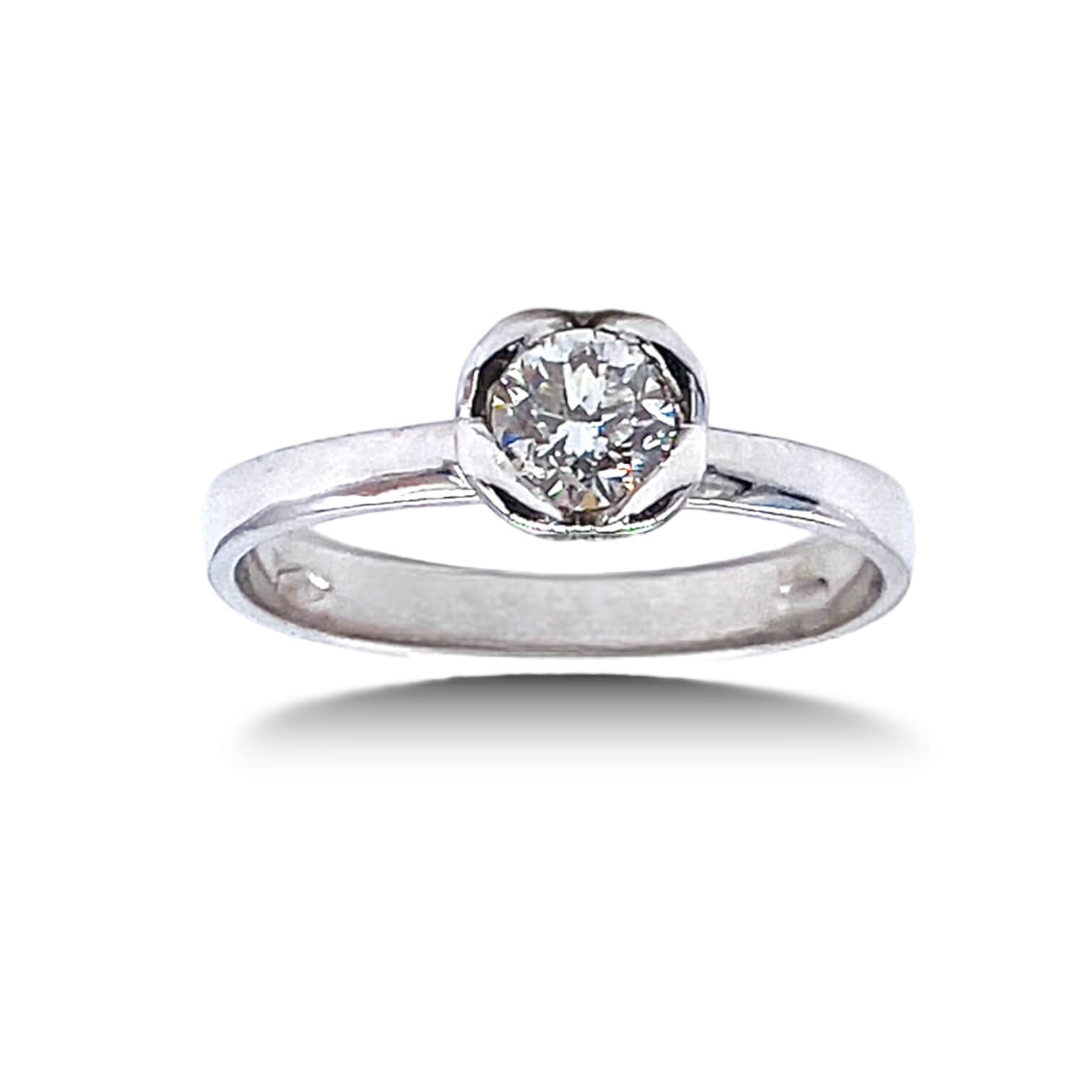 White gold diamond solitaire ring Art. AN3051-15