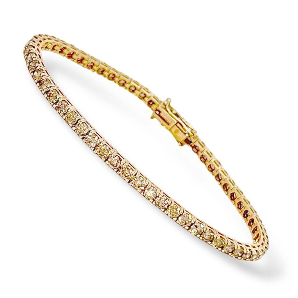 Bracciale tennis oro rosa e diamanti Art. BR524