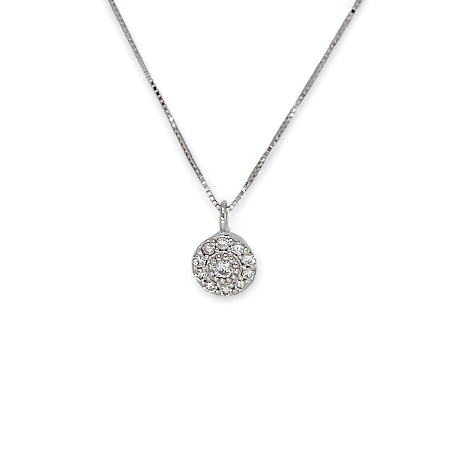 SILK white gold diamond light point pendant art. CD399