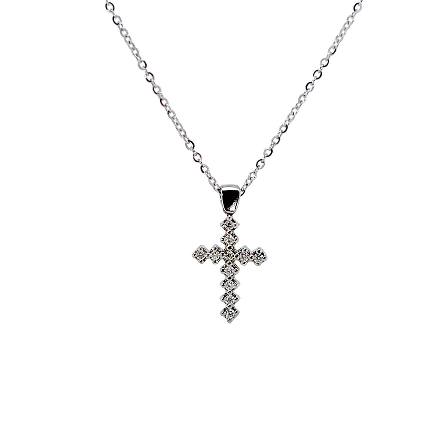 Cross pendant with diamonds art. GR100