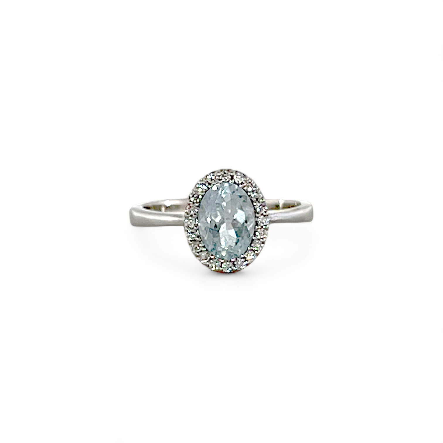 BELLE EPOQUE diamond and aquamarine gold ring art. AN2932-1