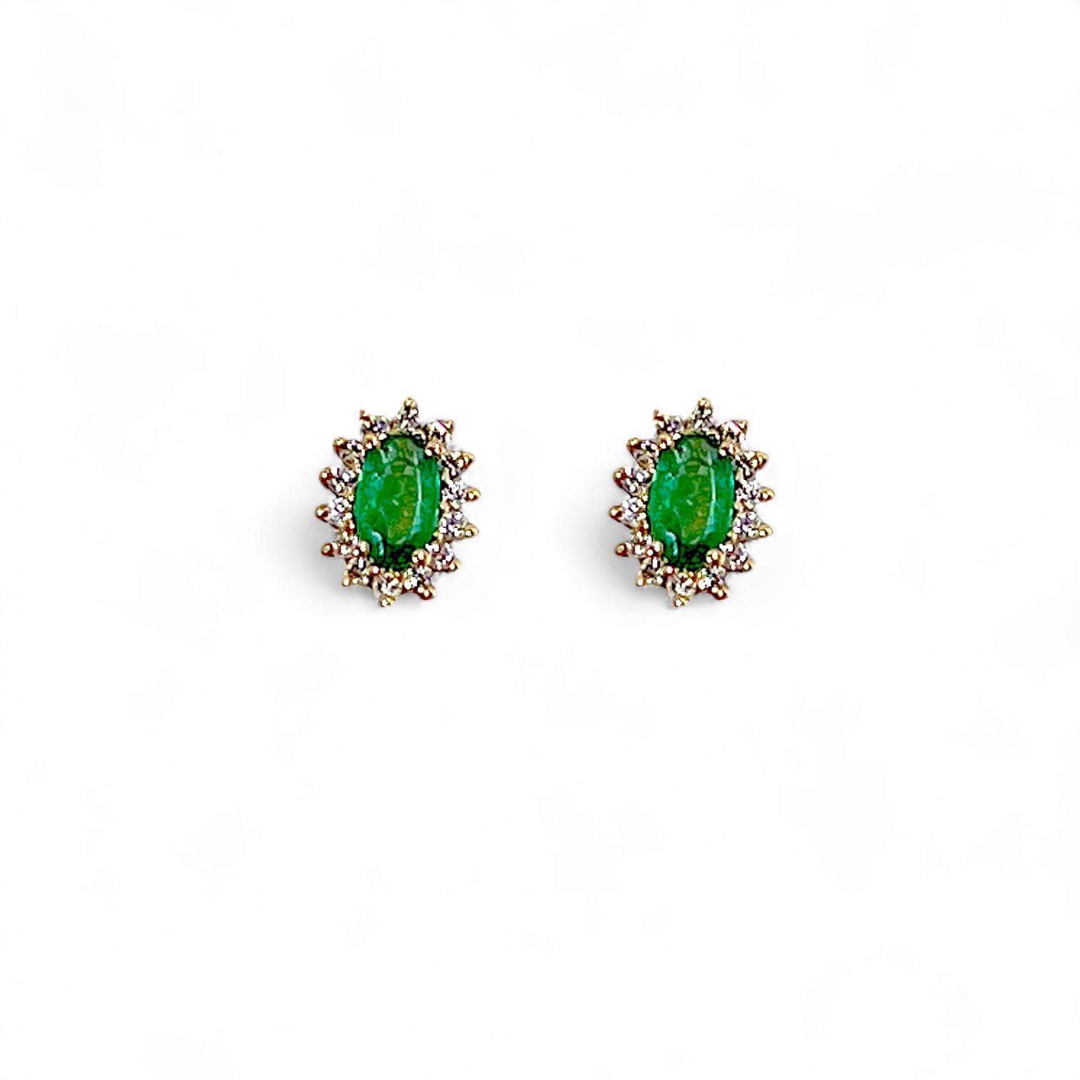 Orecchini smeraldi e diamanti BON TON Art.7699/OSG