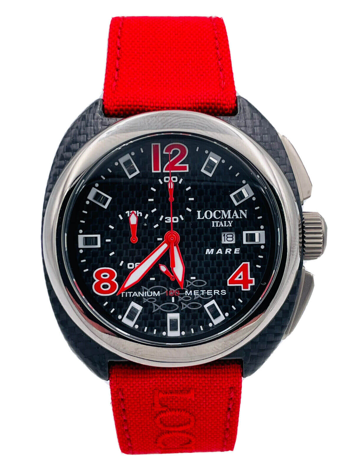 OROLOGIO LOCMAN MARE TITANIUM CARBON CASE ART. 134ROSSO