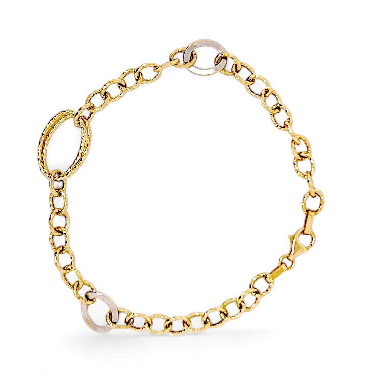 Bracciale a catena in oro giallo art. BRCAT15