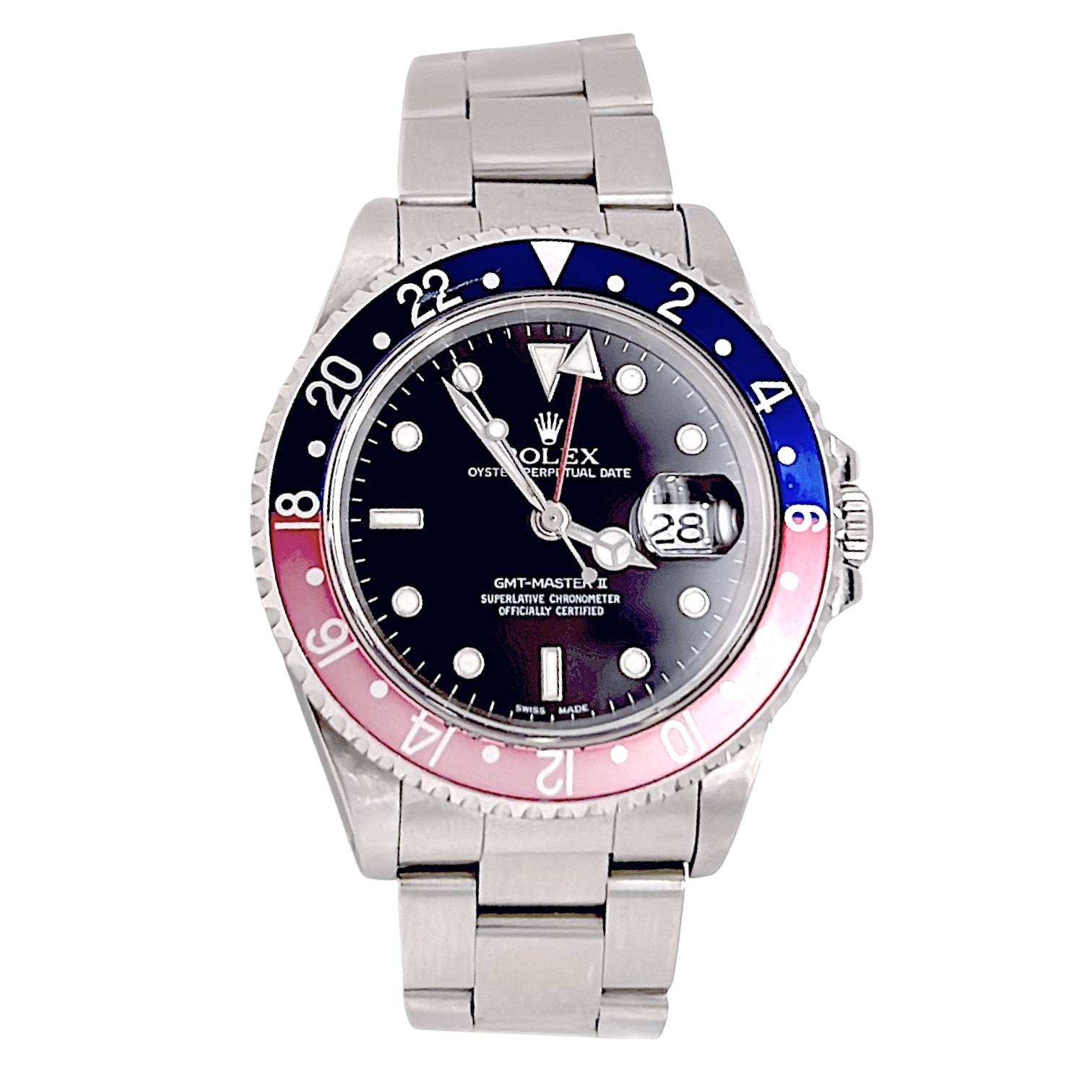 Rolex gmt master 2 referenza 16710  ghiera pepsi collezione privata