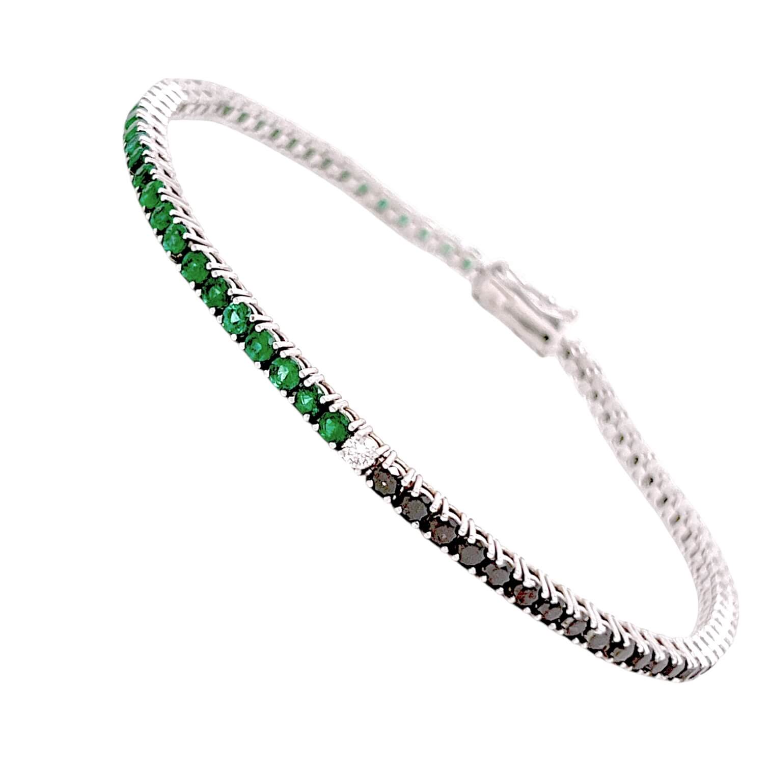 Bracciale Tennis di  diamanti e oro modello hulk  ART.br534