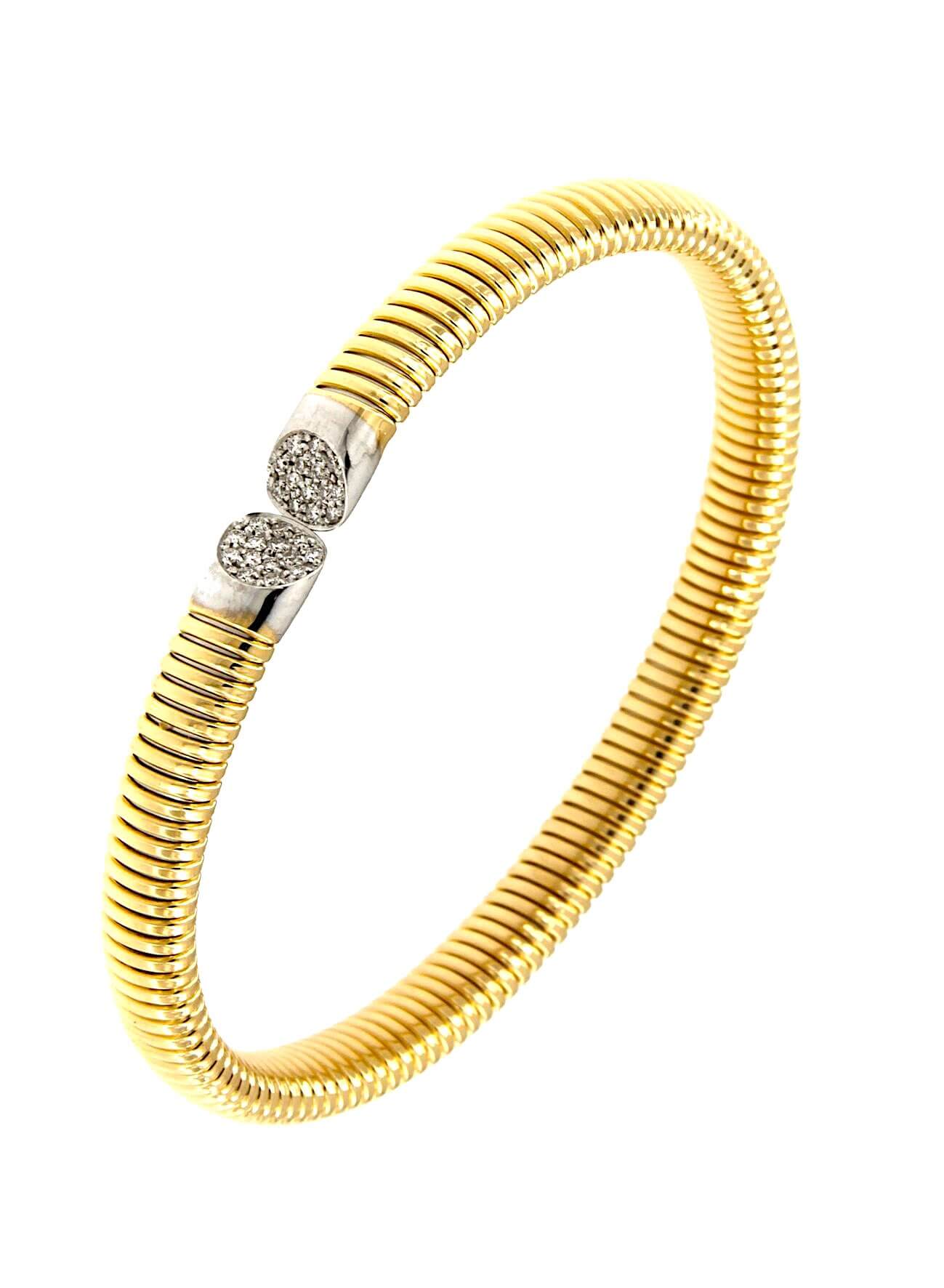 Gold and diamond bracelet GAS TUBE ART.5779