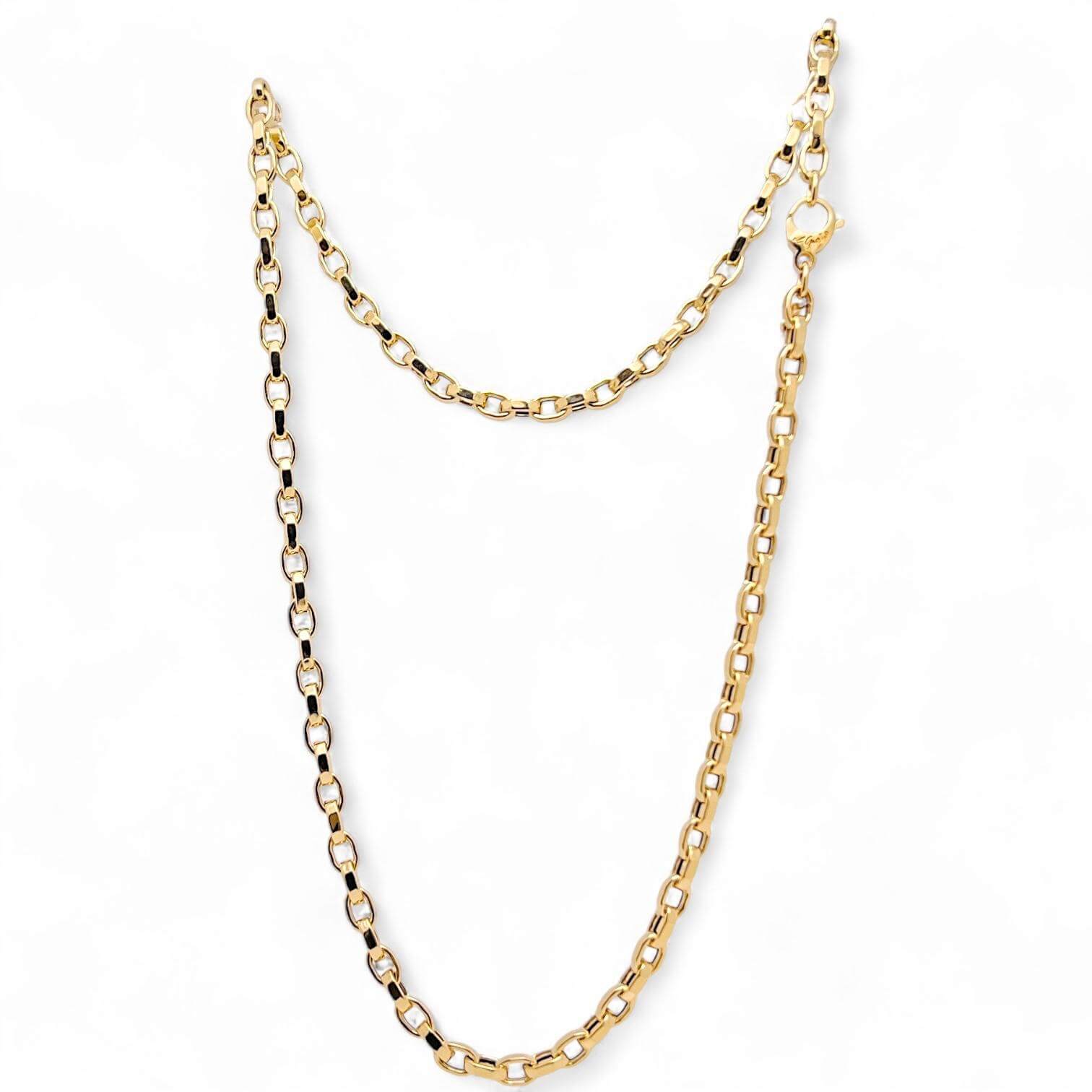 Collana girocollo maglia catena oro 750% Art. CLCAT2